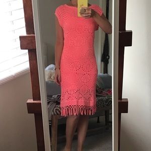 Bright coral Summer dress